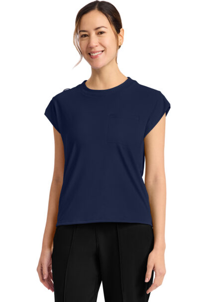 CK936 Achieve 1-Pocket Crew Neck Top Navy