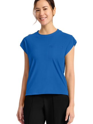 CK936 Achieve 1-Pocket Crew Neck Top Royal