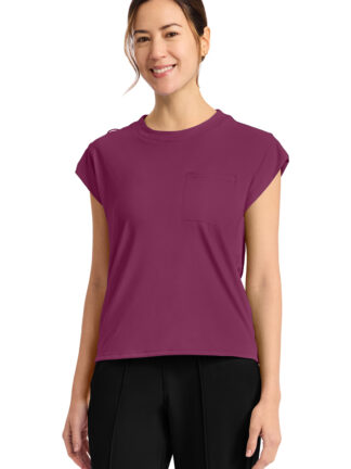 CK936 Achieve 1-Pocket Crew Neck Top Wine
