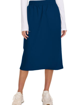 CK563A Cherokee Elastic Waist Skirt Navy