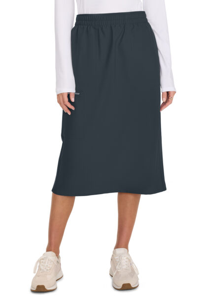 CK563A Cherokee Elastic Waist Skirt Pewter