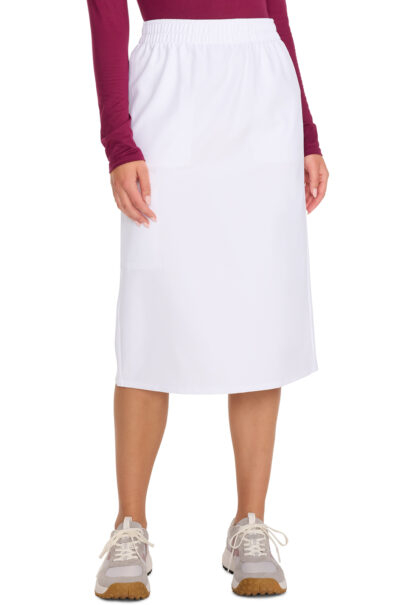 CK563A Cherokee Elastic Waist Skirt White