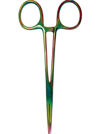 500-RAI 5.5" Kelly Forceps - Rainbow Finish