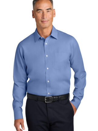 Brooks Brothers Wrinkle-Free Stretch Pinpoint Spread Collar Shirt BB18012