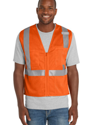 CornerStone ANSI 107 Class 2 Mesh Zippered Vest. CSV102