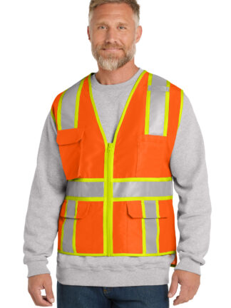 CornerStone ANSI 107 Class 2 Surveyor Zippered Two-Tone Vest. CSV105