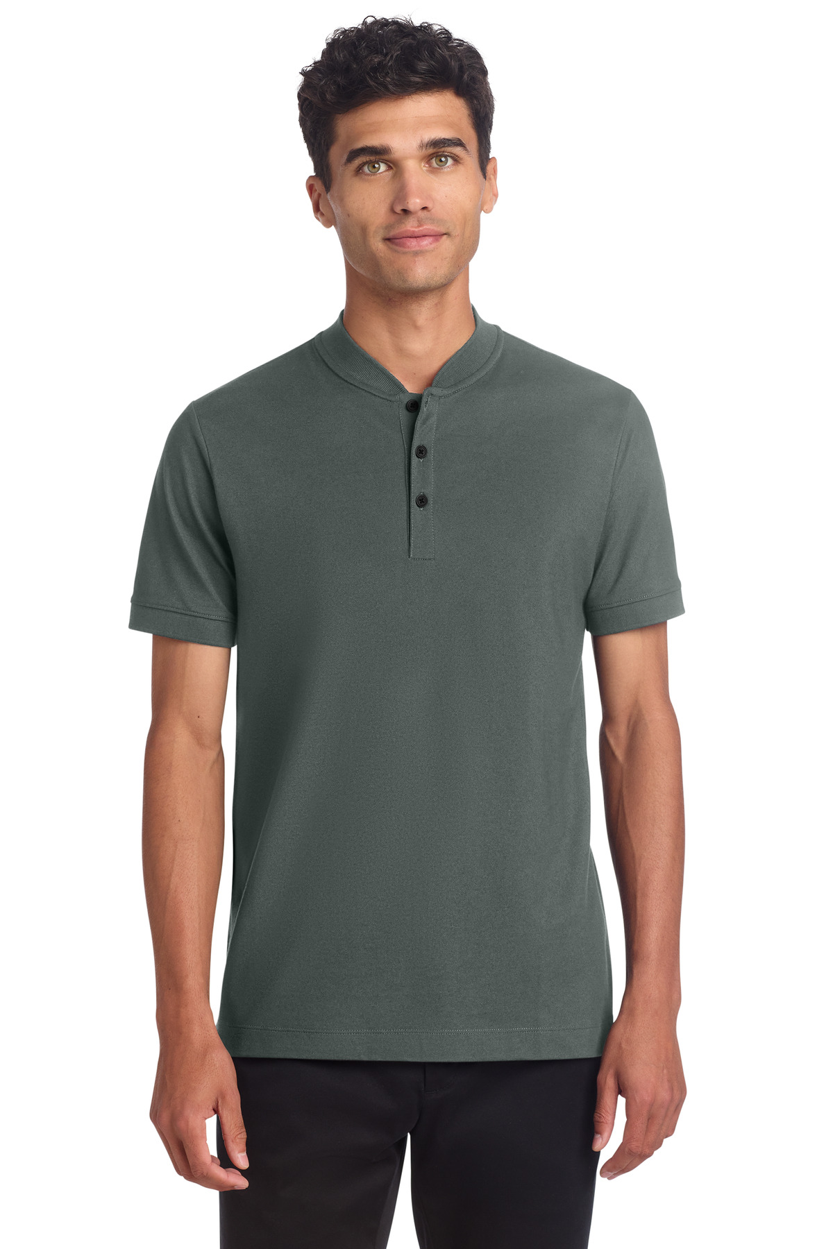 Mercer+Mettle Stretch Pique Henley MM1008
