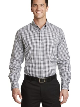 Port Authority Long Sleeve Gingham Easy Care Shirt. S654