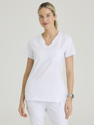 GSST181 Evolve Stretch Sway Tuck-In Top White