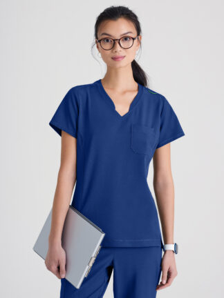 GSST181 Evolve Stretch Sway Tuck-In Top Navy