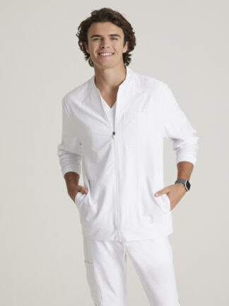 GSSW887 Evolve Stretch Cycle Warm-Up Jacket White