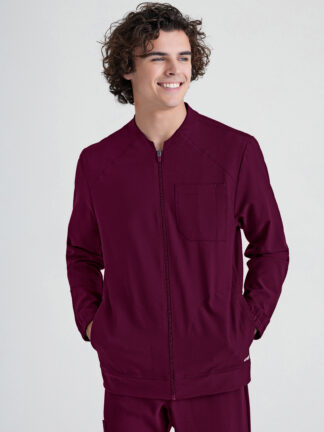 GSSW887 Evolve Stretch Cycle Warm-Up Jacket Wine