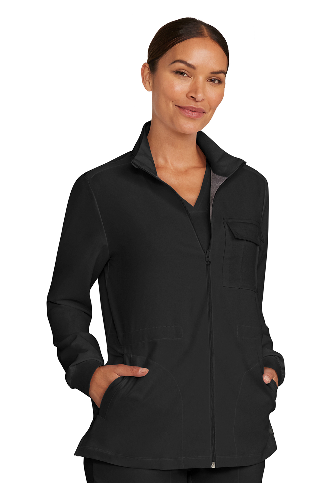 HH360 Quest Zip Front Utility Jacket Black