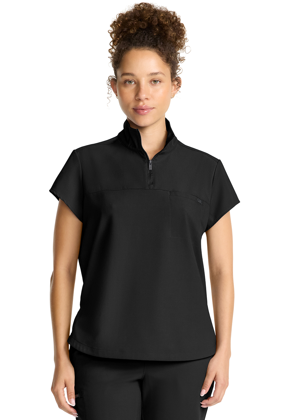 HH752 Quest Bella Quarter Zip Top Black
