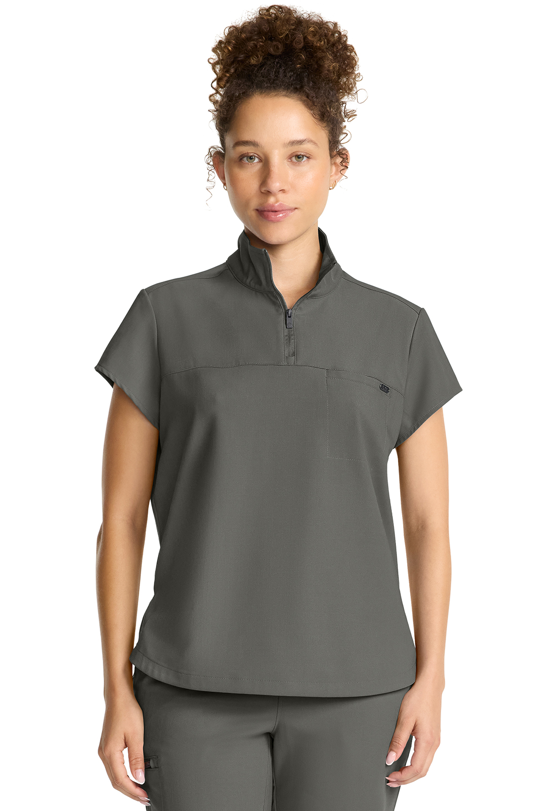 HH752 Quest Bella Quarter Zip Top Pewter