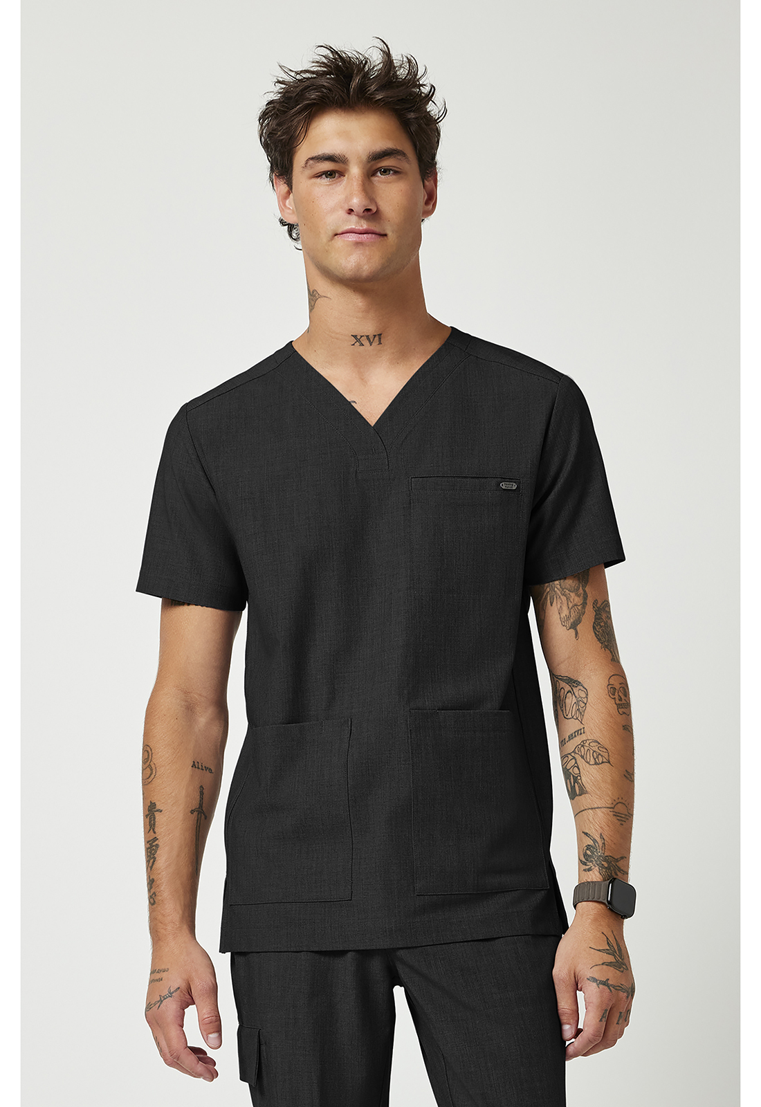 HH753 Quest Avery Y-Neck Top Black