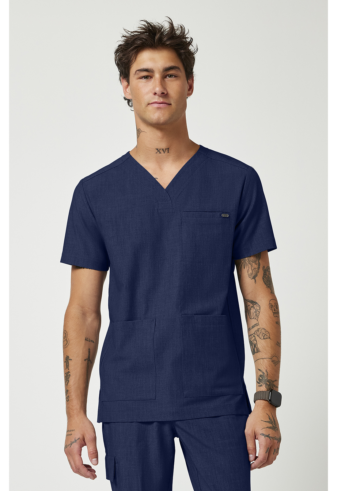 HH753 Quest Avery Y-Neck Top Navy