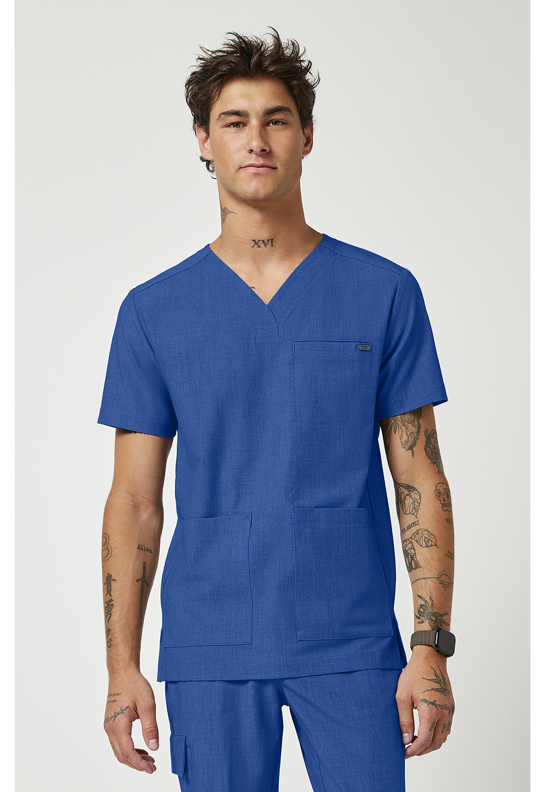 HH753 Quest Avery Y-Neck Top Royal