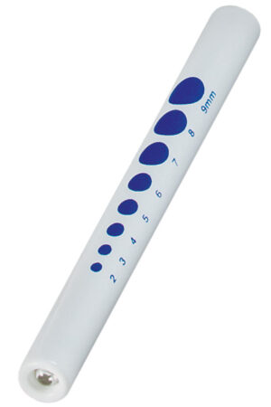 210 Pupil Gauge LED Disposable Penlight