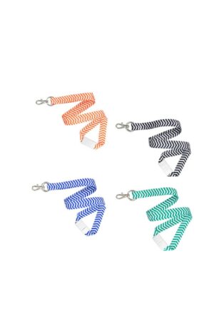 CHEV Chevron Breakaway Lanyard with Belt Loop Badge Reel